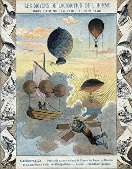 Aerostation - Flying boat project of Pierre de Lana - Flying aircraft of Besnier (1678 Aerostation - Flying boat project of Pierre de Lana - Flying aircraft of Besnier (1678