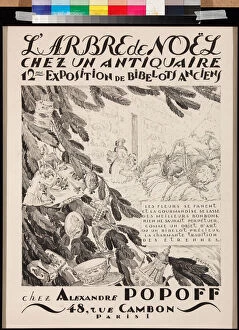 Affiche publicitaire de l'antiquaire Alexandre Popoff
