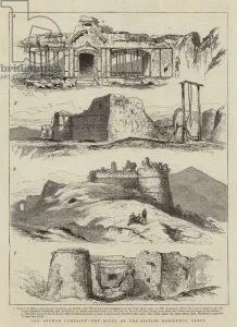 The Afghan Campaign, the Ruins of the British Residency, Cabul (engraving) The Afghan Campaign, the Ruins of the British Residency, Cabul (engraving)