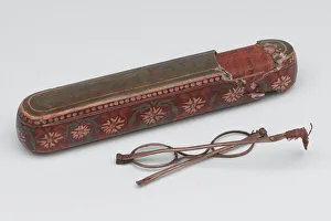 Afghan spectacles and case, 1879 circa (glass, wire and papier-mache) Afghan spectacles and case, 1879 circa (glass, wire and papier-mache)