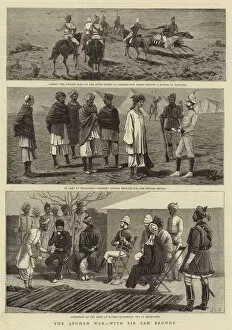 Budget Gallery: The Afghan War, with Sir Samuel Browne (engraving)