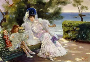 Afternoon by the Sea, Biarritz, 1906 (oil on canvas) Afternoon by the Sea, Biarritz, 1906 (oil on canvas)