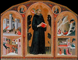 Agostino Novello called the Panormitano and the representation of four of his miracles, c. 1328 (tempera on wood) Agostino Novello called the Panormitano and the representation of four of his miracles, c. 1328 (tempera on wood)