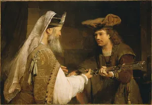 Ahimelech giving the sword of Goliath to David, c.1680 (oil on canvas) Ahimelech giving the sword of Goliath to David, c.1680 (oil on canvas)