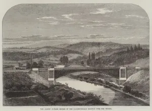 The Albert Edward Bridge of the Coalbrookdale Railway over the Severn (engraving) The Albert Edward Bridge of the Coalbrookdale Railway over the Severn (engraving)