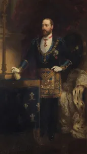 Albert Edward, Prince of Wales as Grand Master, 1885 (oil on canvas) Albert Edward, Prince of Wales as Grand Master, 1885 (oil on canvas)