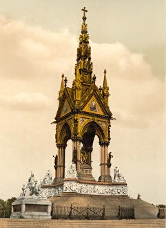 Photomechanical Gallery: Albert Memorial, London, c.1890-1900 (photochrom)