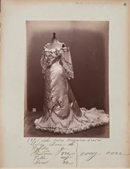 Album Page: House of Worth, Evening Dress, 1902-03 (b/w photo) Album Page: House of Worth, Evening Dress, 1902-03 (b/w photo)