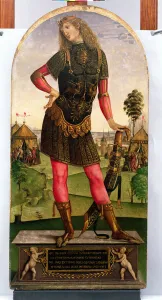 Alexander the Great (356-323 BC) (tempera on panel) Alexander the Great (356-323 BC) (tempera on panel)