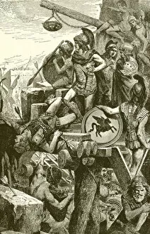Alexander the Great at the Siege of Tyre (engraving)