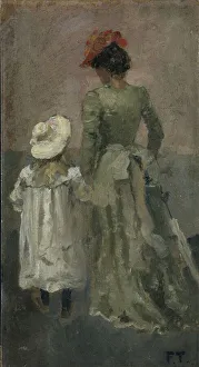 Alexandra Thaulow with Ingrid, 1895 (oil on board) Alexandra Thaulow with Ingrid, 1895 (oil on board)