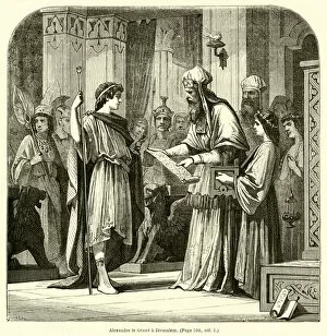 Alexandre le Grand a Jerusalem (engraving)