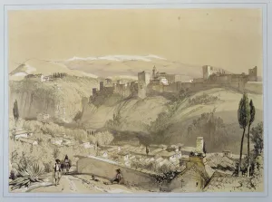 The Alhambra from the Albay, from Sketches and Drawings of the Alhambra The Alhambra from the Albay, from Sketches and Drawings of the Alhambra