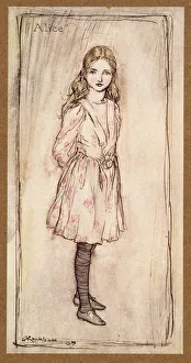 Alice, frontispiece from Alice's Adventures in Wonderland, by Lewis Carroll, pub Alice, frontispiece from Alice's Adventures in Wonderland, by Lewis Carroll, pub