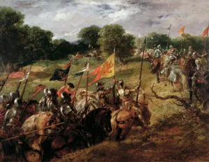 With all their banners bravely spread, 1878 (oil on canvas) With all their banners bravely spread, 1878 (oil on canvas)