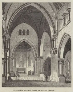 All Saints Church, Point de Galle, Ceylon (engraving) All Saints Church, Point de Galle, Ceylon (engraving)