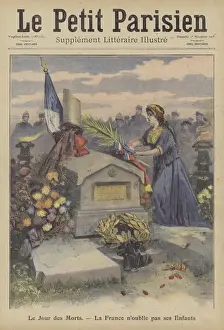 All Souls Day: France never forgets her children (colour litho) All Souls Day: France never forgets her children (colour litho)