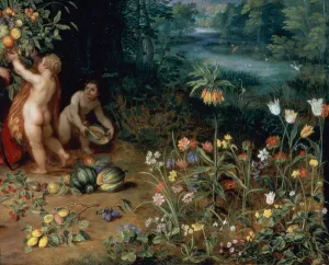 Allegory of Abundance, detail (oil on panel) (detail of 93444) Allegory of Abundance, detail (oil on panel) (detail of 93444)