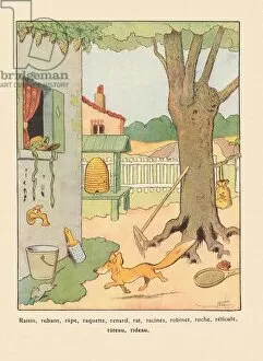 ALPHABET B. RABIER R, 1932 (illustration)
