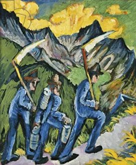 Alpleben, Triptych; Alpleben, Triptychon, 1918 (oil on canvas) Alpleben, Triptych; Alpleben, Triptychon, 1918 (oil on canvas)