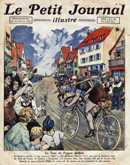 Tour De France Gallery: Alsatian cyclist Joseph Muller won the Tour de France stage in Alsace