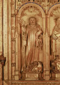 The Altarpiece of the Crucifixion, detail of the right panel depicting St. Anthony, c The Altarpiece of the Crucifixion, detail of the right panel depicting St. Anthony, c