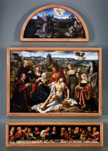 Altarpiece of the deposition, with the stigmata of St Francis Altarpiece of the deposition, with the stigmata of St Francis