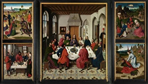 Seraphs Gallery: The Altarpiece of the Holy Sacrament, c.1464-68 (oil on panel)
