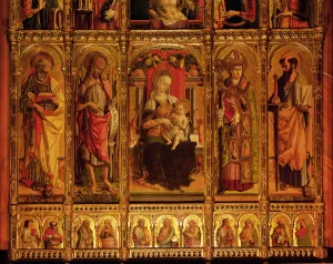 Altarpiece of St Emidio, polyptych, detail of the the Virgin and the Saints (Saint Paul Altarpiece of St Emidio, polyptych, detail of the the Virgin and the Saints (Saint Paul