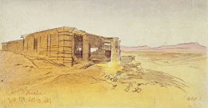 Lake Nasser Gallery: Amada, 7: 10 am, 12 February 1867, 1867 (pen and brown ink with w / c over graphite)