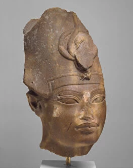 Pharoah Collection: Amenhotep III in the Blue Crown, c.1390-52 B.C. (quartzite)