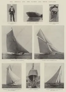 The America Cup, the Yachts and their Captains (engraving) The America Cup, the Yachts and their Captains (engraving)