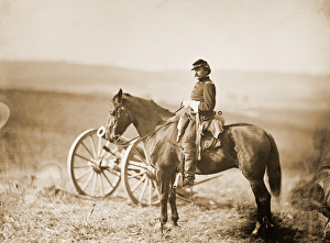 American Civil War Aide-de-Camp on Horseback, 1862 (albumen print) American Civil War Aide-de-Camp on Horseback, 1862 (albumen print)