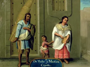 An American Indian Man and his Mixed-Race Wife, from a series on mixed race marriages in An American Indian Man and his Mixed-Race Wife, from a series on mixed race marriages in