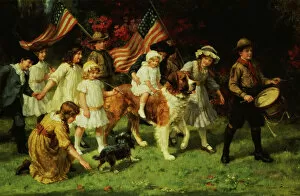 American Parade, 1917 (oil on canvas)