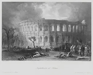 Thomas (after) Allom Gallery: Amphitheatre at Nismes (engraving)