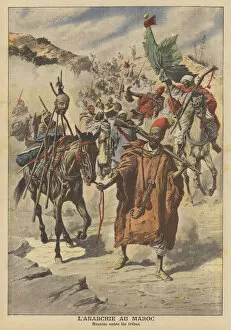 Anarchy in Morocco (colour litho)