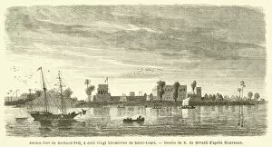 Island of Saint-Louis Collection: Ancien fort de Richard-Toll, a cent vingt kilometres de Saint-Louis (engraving)