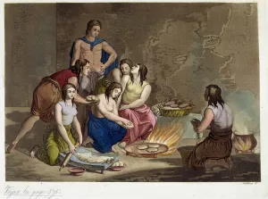 Anciens mexicains faisant le pain - in ' Le Costume Antique et Moderne', by Ferrario, ed. Milan, 1819-20 Anciens mexicains faisant le pain - in ' Le Costume Antique et Moderne', by Ferrario, ed. Milan, 1819-20