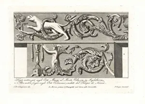 Ancient friezes from the Orti Manzi and Orti Colonnesi. 1802 (engraving) Ancient friezes from the Orti Manzi and Orti Colonnesi. 1802 (engraving)