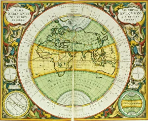Ancient Hemispheres of the World, plate 94 from The Celestial Atlas