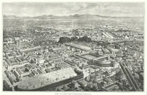 Ancient Rome in the time of the Emperor Marcus Aurelius, 161-180 (litho) Ancient Rome in the time of the Emperor Marcus Aurelius, 161-180 (litho)