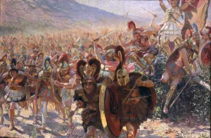 Ancient Warriors (oil on canvas) Ancient Warriors (oil on canvas)