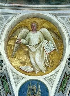 Angel in an oculus, 1360-70 (fresco)