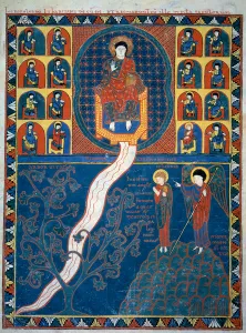 The Angel shows Saint John the river of life that starts from the throne of God The Angel shows Saint John the river of life that starts from the throne of God