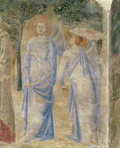 Angels from the Chapel of St. Jean, 1347 (fresco) Angels from the Chapel of St. Jean, 1347 (fresco)