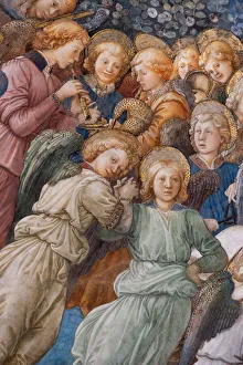 Angels, detail of the Coronation of Mary, 1468-69 (fresco) Angels, detail of the Coronation of Mary, 1468-69 (fresco)