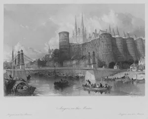 Thomas (after) Allom Gallery: Angers, on the Maine (engraving)