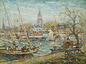Water Vehicle Gallery: Annapolis, 1924 (oil on canvas)