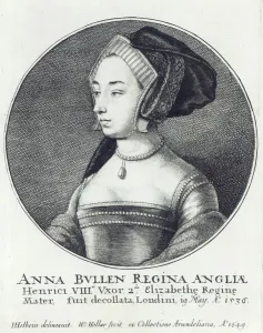 Anne Boleyn, etched by Wenceslaus Hollar, 1649 (etching) Anne Boleyn, etched by Wenceslaus Hollar, 1649 (etching)